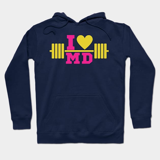 Gift I Love Mother's Day fitness T-Shirt Hoodie by SmahadisDesign